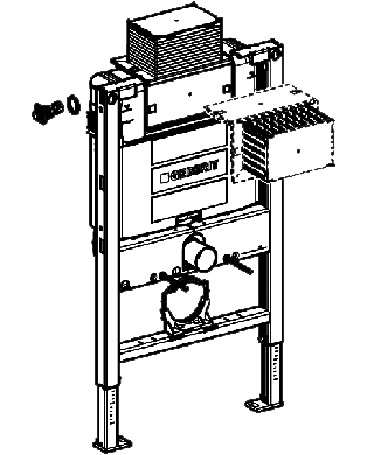 DUOFIX Wandklosettelement OMEGA Typ 82