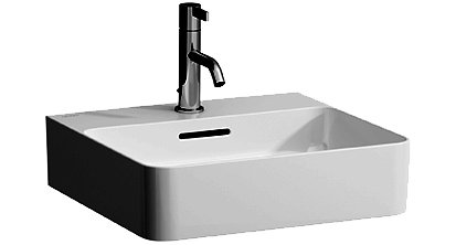 Aufsatzwaschtisch VAL Saphir 45/42cm 1 HL/m.Ü. weiss