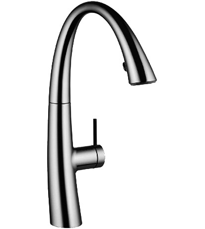 Spültischmischer ZOE LUMINAQUA A215 LED steel