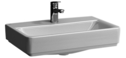 Aufsatzwaschtisch PRO S COMPACT 60/38 1 HL/m.ÜL. weiss