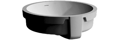 Einbauwaschtisch LIVING CITY D40cm o.HL/m.ÜL. weiss