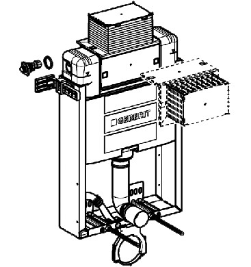 Einbauspülkasten KOMBIFIX OMEGA Typ 98
