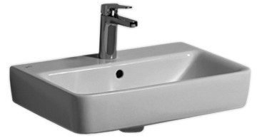 Waschtisch RENOVA COMPRIMO 55/37cm 1 Hl./m.ÜL. weiss