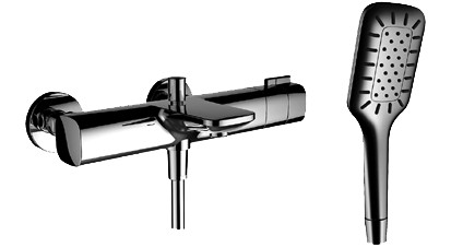 Bademischer CITYPLUS THERMO AD153mm mit Zubehör