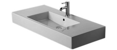 Waschtisch VERO 105/49cm 1 HL/m.ÜL. weiss