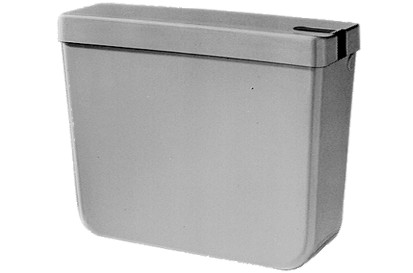 Spülkastendeckel mit Drücker weiss