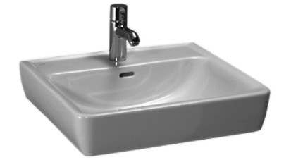 Aufsatzwaschtisch PRO 55/48cm 1 HL/m.ÜL. weiss