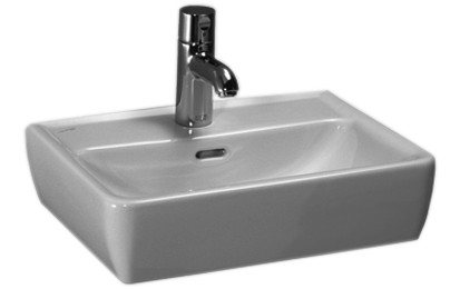 Aufsatzwaschtisch PRO 45/35cm 1 HL/m.ÜL. weiss