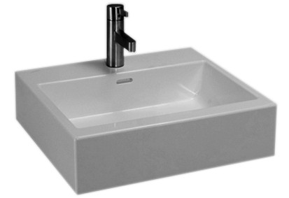 Aufsatzwaschtisch LIVING CITY 50/46cm 1 HL/m.ÜL. weiss