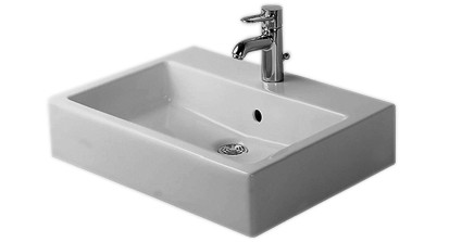 Aufsatzwaschtisch VERO 50/47cm 1 HL/m.ÜL. weiss