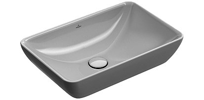 Halbeinbau-Aufsatzwaschtisch VENTICELLO 55/50cm weiss