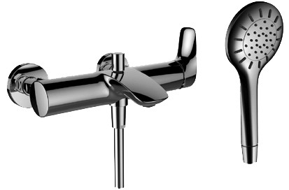 Bademischer CURVEPLUS AD153mm mit Zubehör