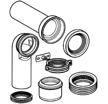 Monolith Ablaufmanschette-Set  zu Standklosett