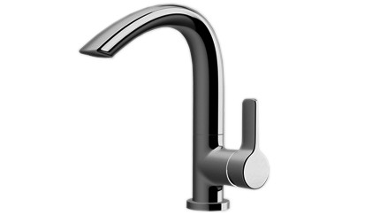 Waschtischmischer CURVEPRIME A150mm o.AL.schwenk