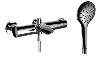 Bademischer CURVEPLUS THERMO AD153/A162mm m.Zu.