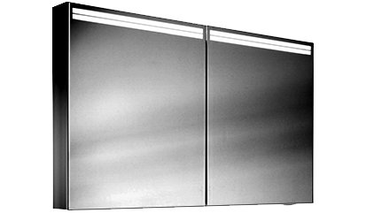 Spiegelschrank ARANGALINE LED 100/70/12cm T2 silber