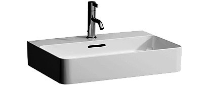Waschtisch VAL Saphir 60/42cm 1 Hl./m.ÜL. weiss