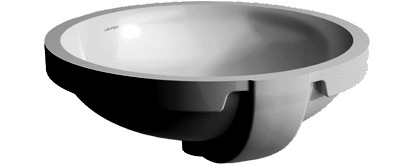 Einbauwaschtisch PRO D42cm o.HL/m.ÜL. weiss