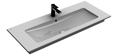 Waschtisch VENTICELLO 120/50cm 1 HL./m.ÜL. weiss