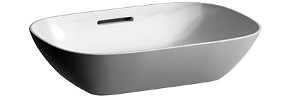 Aufsatzwaschtisch INO 50/35cm o.HL./m.ÜL. weiss