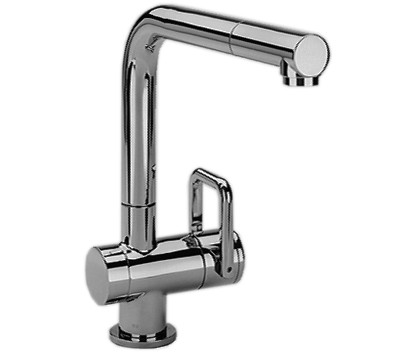 Spültischmischer TWIN A225mm schwenk/Auszug