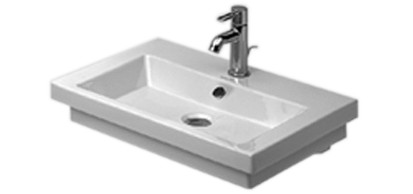 Waschtisch 2ND FLOOR 60/43cm 1 HL/m.ÜL. weiss