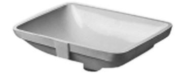 Einbauwaschtisch STARCK 3 49/36.5cm o.HL/m.ÜL. weiss