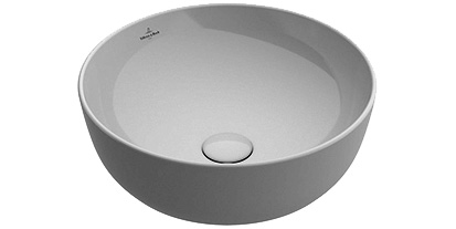 Aufsatzwaschtisch ARTIS D 43cm o.HL/o.ÜL weiss