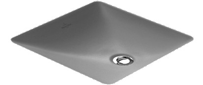 Einbauwaschtisch LOOP 34/34cm o.HL/m.ÜL. weiss