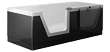 Badewanne STEP-IN PURE 160/75/45.5cm Türe links weiss