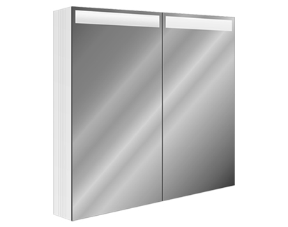 Spiegelschrank CUBANGO LED 80/78,5/13cm T2 weiss