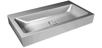 Waschtisch CONO 90/50/12cm 1 HL/o.ÜL. weiss (C)