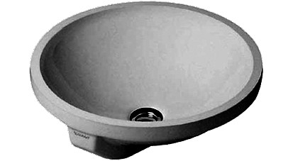 Einbauwaschtisch ARCHITEC D40cm o HL/m.ÜL. weiss