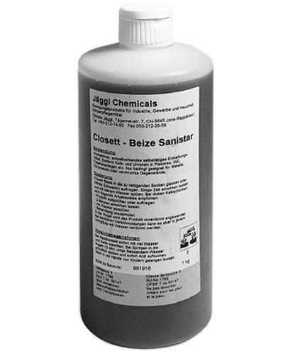 Klosett-Beize SANISTAR Kalk-/Urinstein Flasche 1 Liter