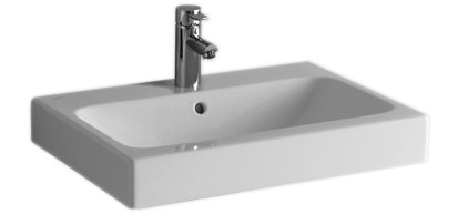 Waschtisch ICON 60/48.5cm  o. Hl./m.ÜL. weiss