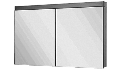Spiegelschrank LUCE 120/75/12cm T2 silber